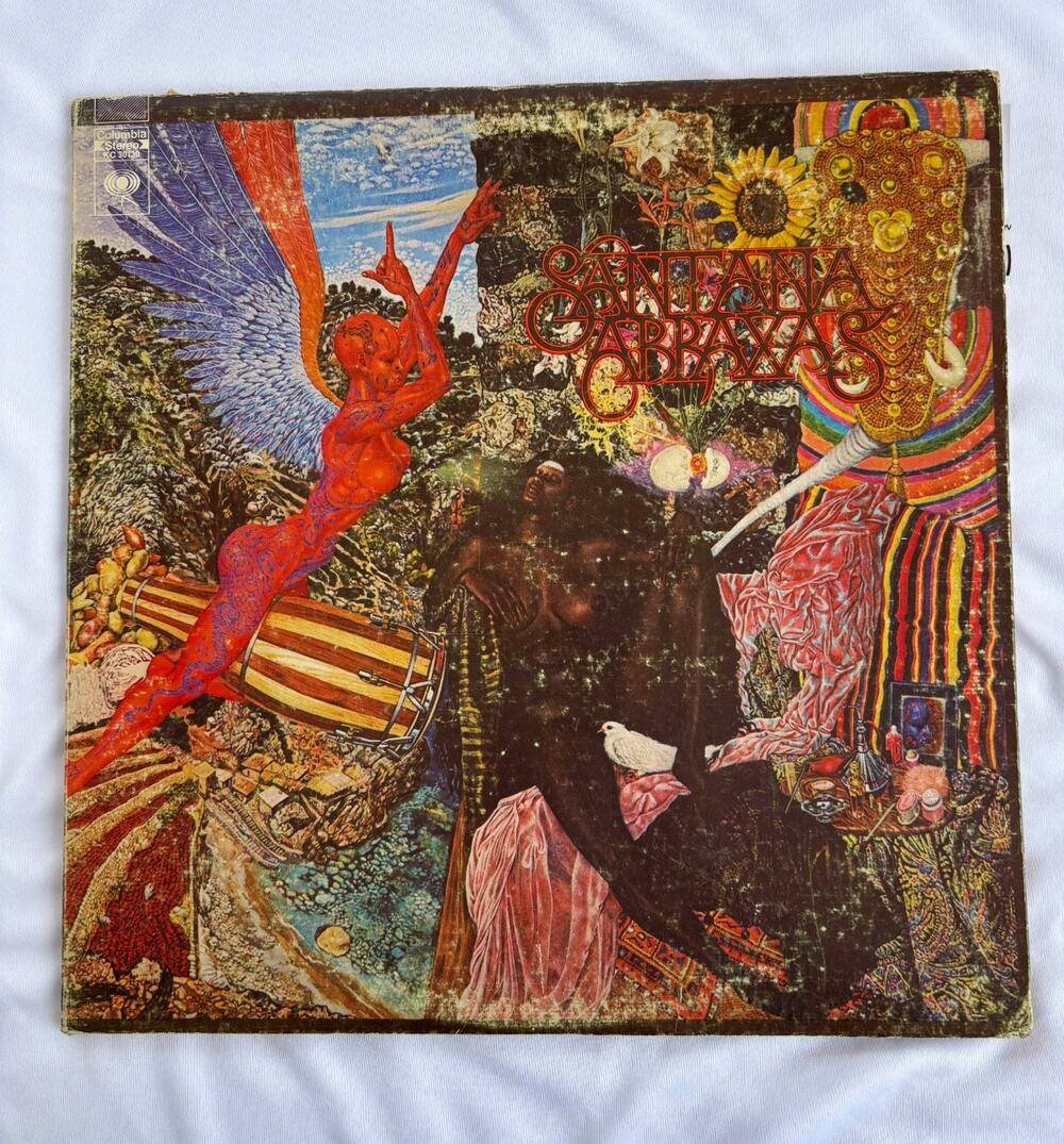 Santana Abraxas LP Vinyl Record Prog 1970 Terre Haute 1st press gatefold POSTER
